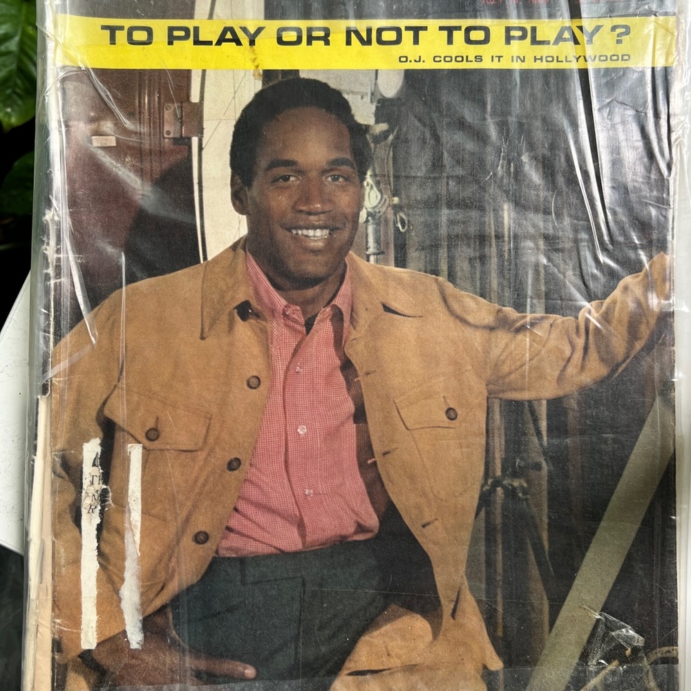 Vintage sports illustrated O.J. Simpson magazines